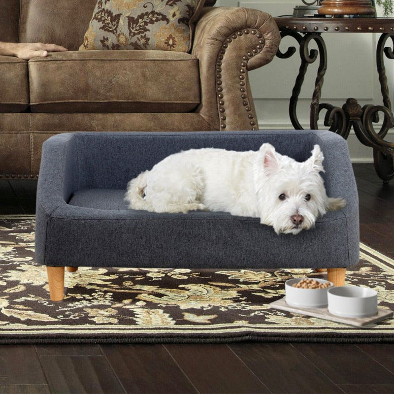 Dog Sofa/Bed, Removable Cushion - mypreciousfurbabies