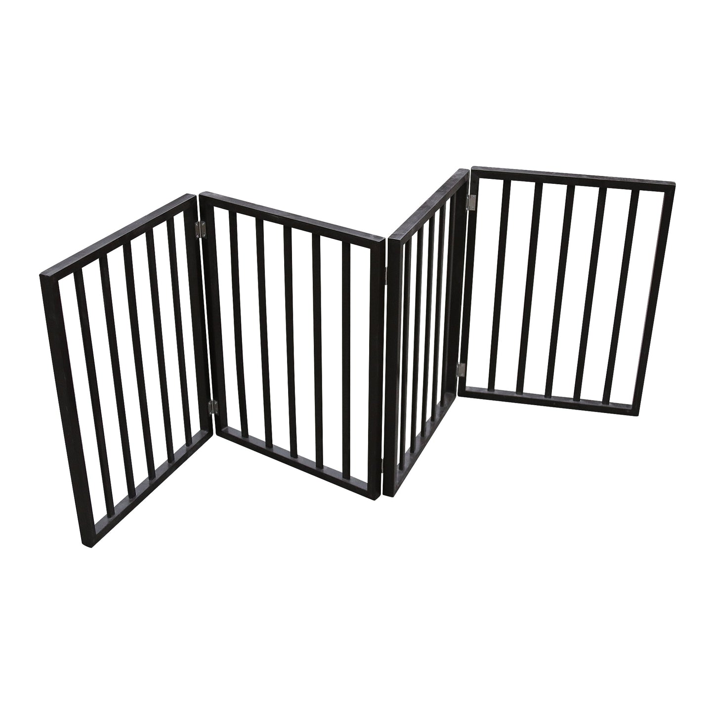 Wood Folding/Freestanding Pet Gate, No Hard Installation Required, Adjustable