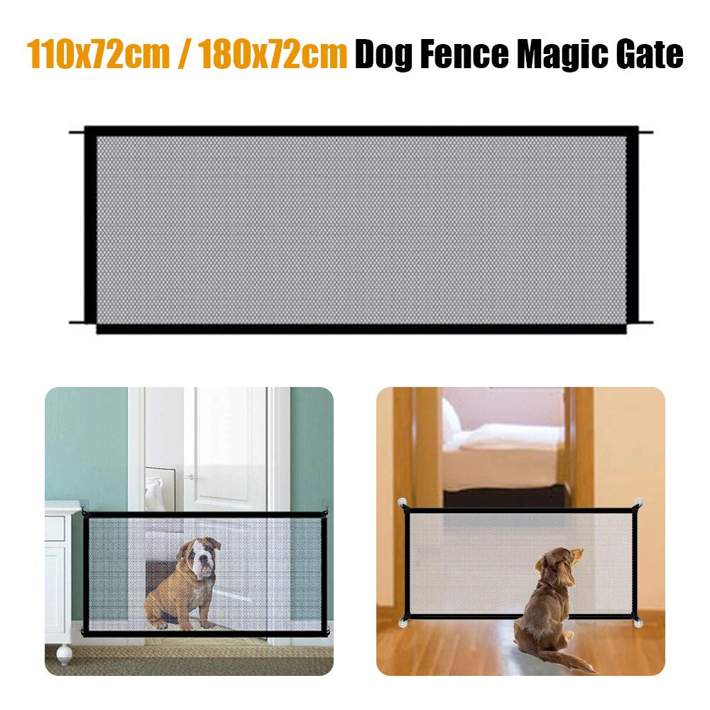 Pet Mesh Gate/Fence, Safe for Children Also, Easy Use and Installation