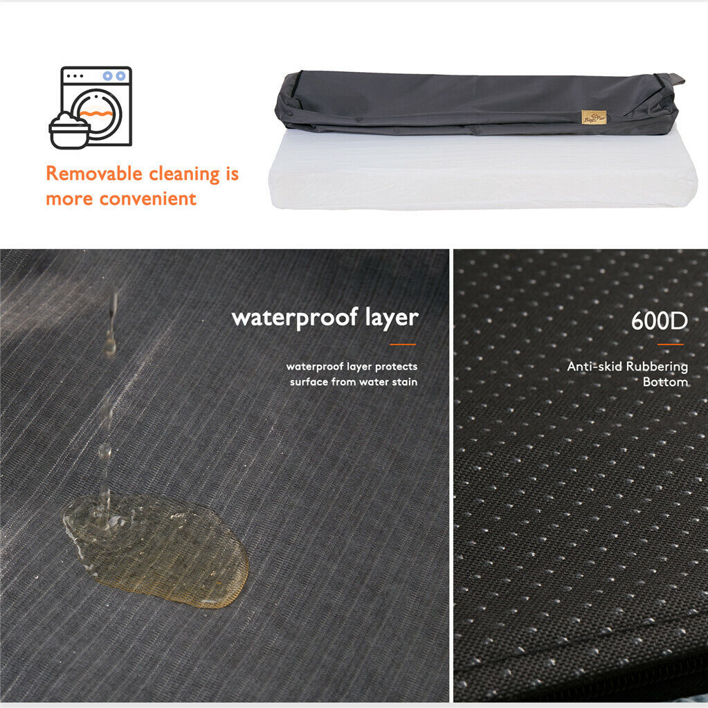 Orthopedic Pet Bed, Waterproof, Machine Washable Cover - mypreciousfurbabies