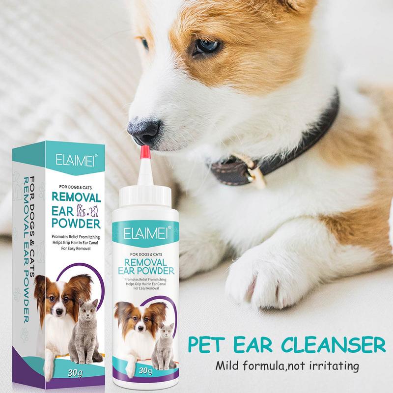 Pet Ear Powder Stops Itching, Cleaning Inflammation, and Odors