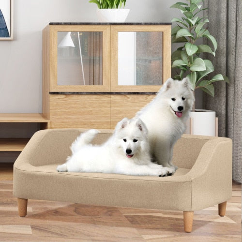 Dog Sofa/Bed, Removable Cushion - mypreciousfurbabies