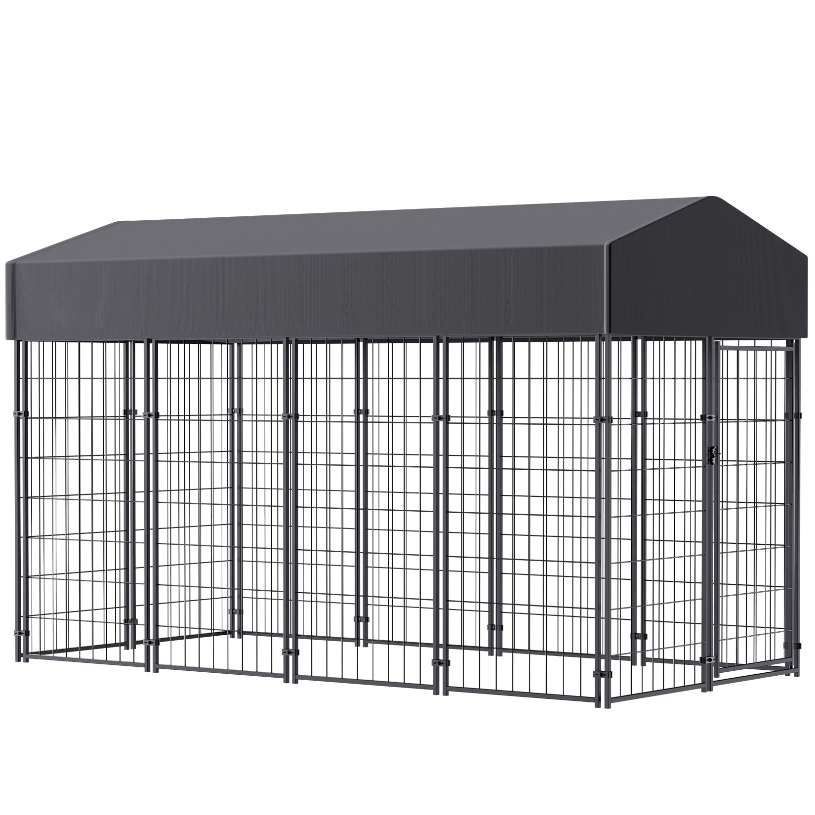 LG. HD Indoor/Outdoor Kennel, W/UV Cover, Door, & Easy Assy. - mypreciousfurbabies