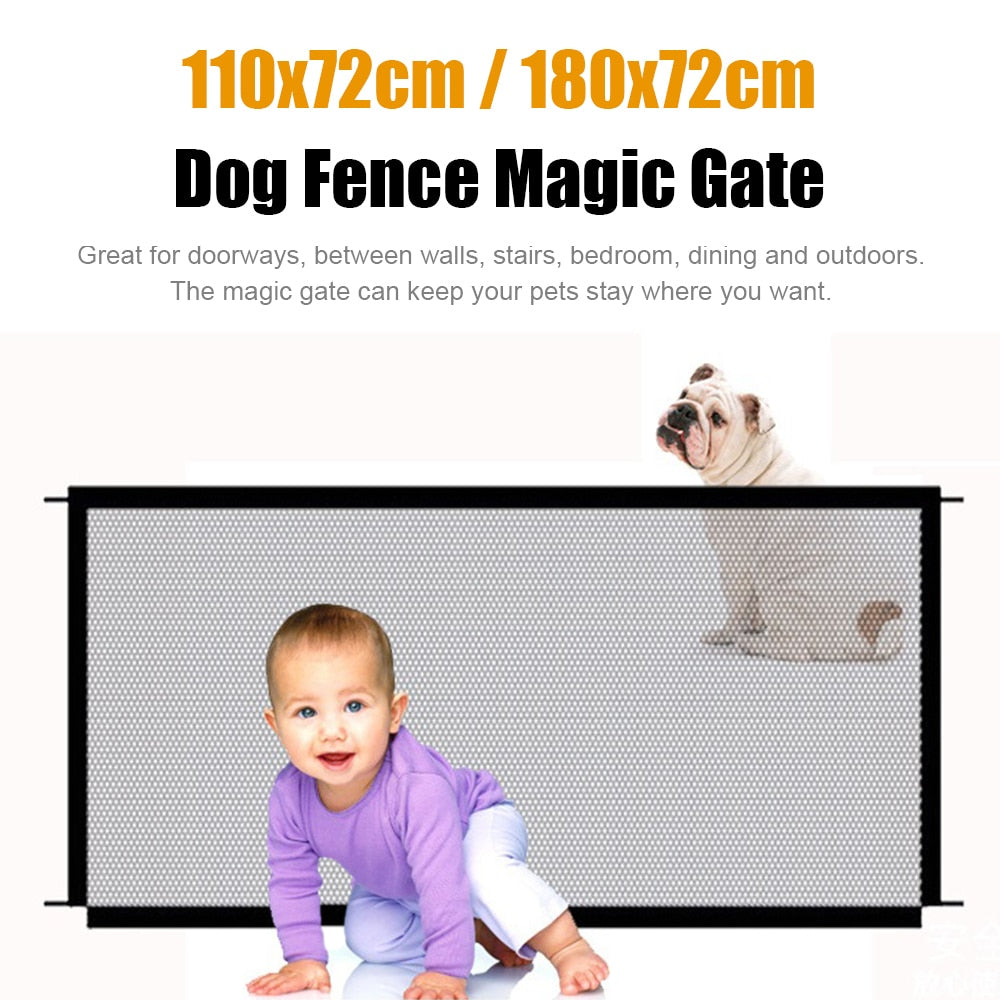 Pet Mesh Gate/Fence, Safe for Children Also, Easy Use and Installation