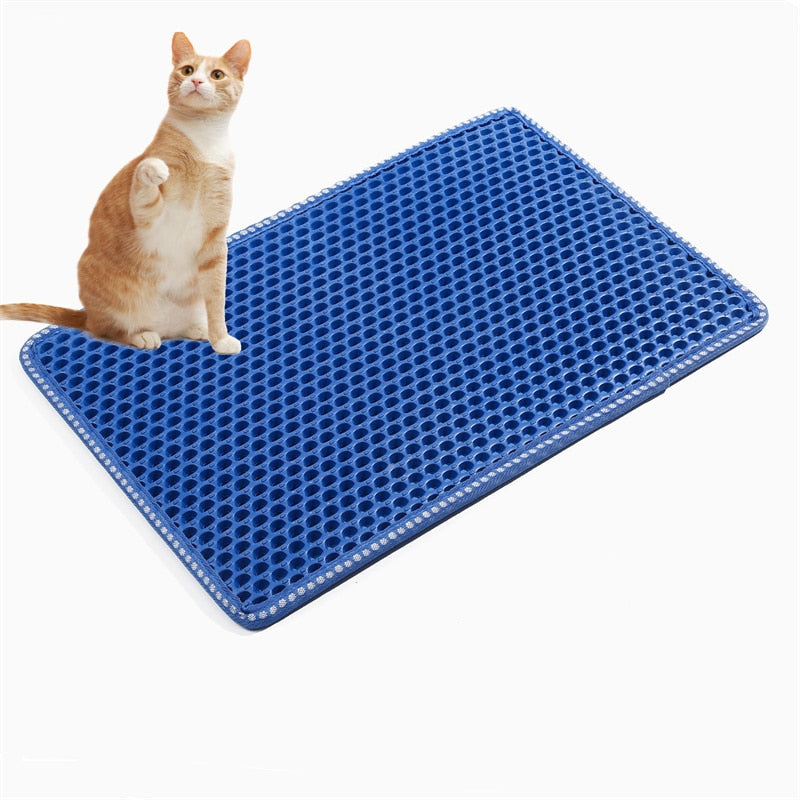 Cat Litter Mat, Non-slip, Water & Urine proof, Easy to Clean & Washable - mypreciousfurbabies