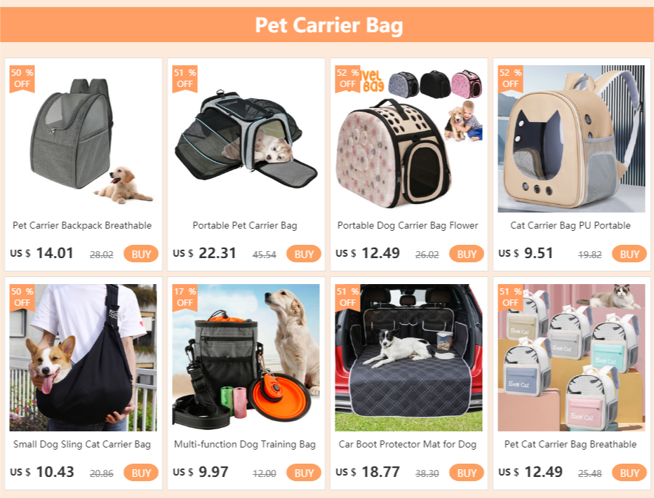 Backpack Pet Carrier, Very Breathable and Provide Great Viewing, Adj. Straps Reduce Shoulder/Back Stress