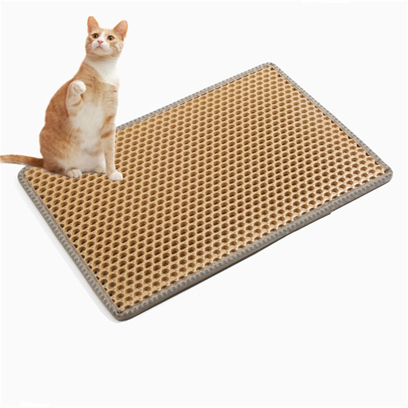 Cat Litter Mat, Non-slip, Water & Urine proof, Easy to Clean & Washable - mypreciousfurbabies