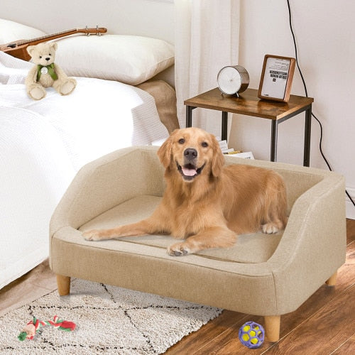 Dog Sofa/Bed, Removable Cushion - mypreciousfurbabies