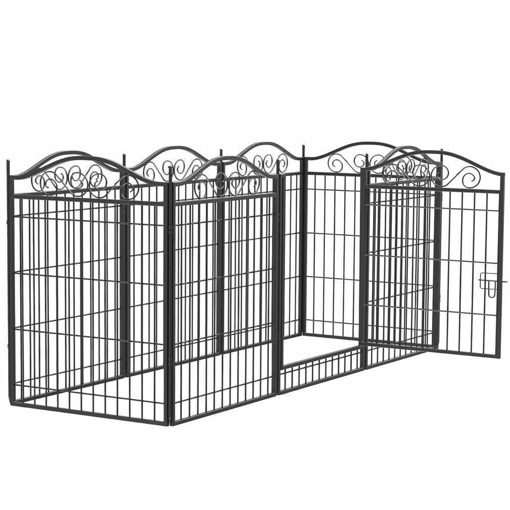 Pet HD Metal Indoor/Outdoor Fence/Kennel/Crate, W/Door