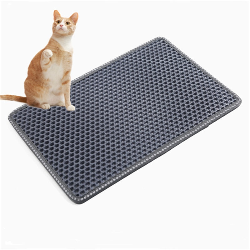 Cat Litter Mat, Non-slip, Water & Urine proof, Easy to Clean & Washable - mypreciousfurbabies