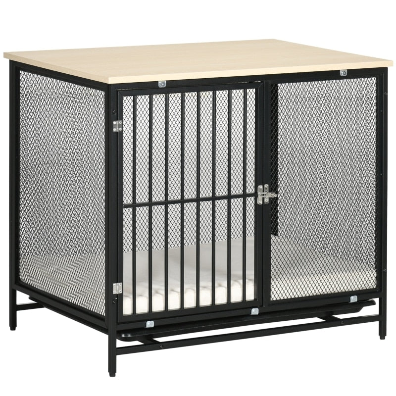 Dog Crate/Furniture In One, Washable Cushion, & Removable Tray - mypreciousfurbabies