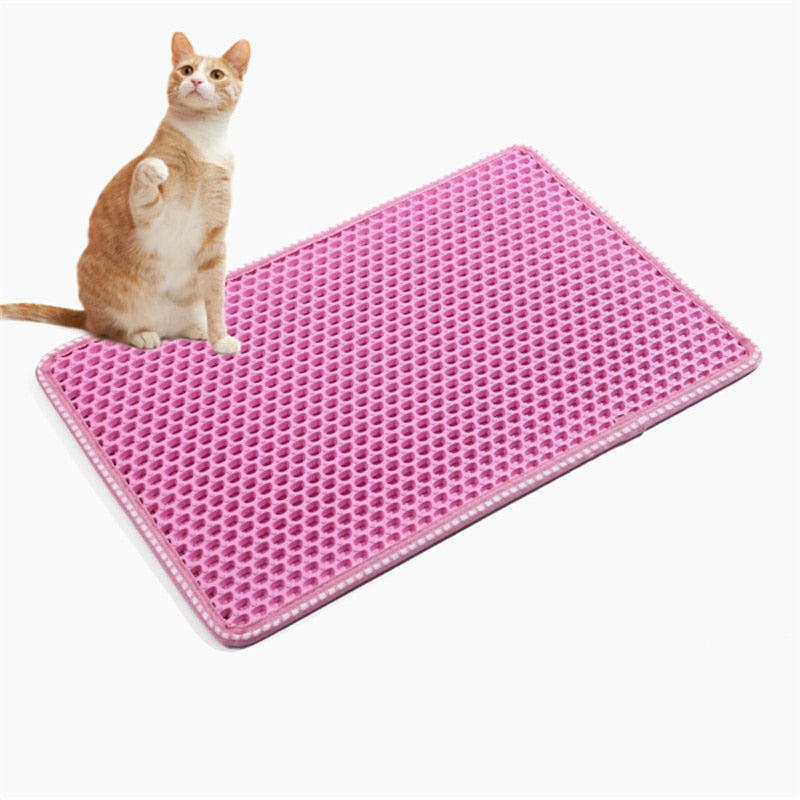 Cat Litter Mat, Non-slip, Water & Urine proof, Easy to Clean & Washable - mypreciousfurbabies