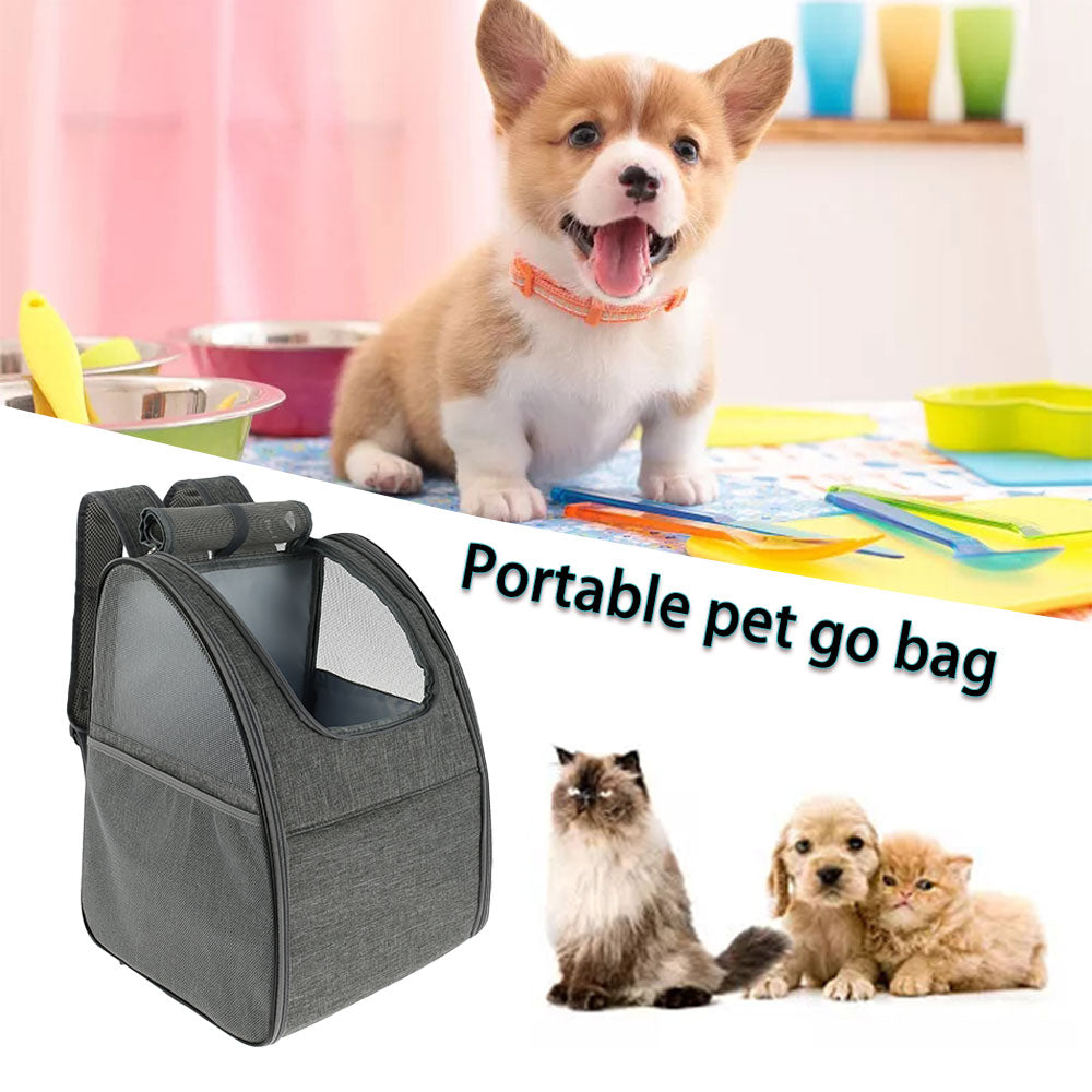 Backpack Pet Carrier, Very Breathable and Provide Great Viewing, Adj. Straps Reduce Shoulder/Back Stress