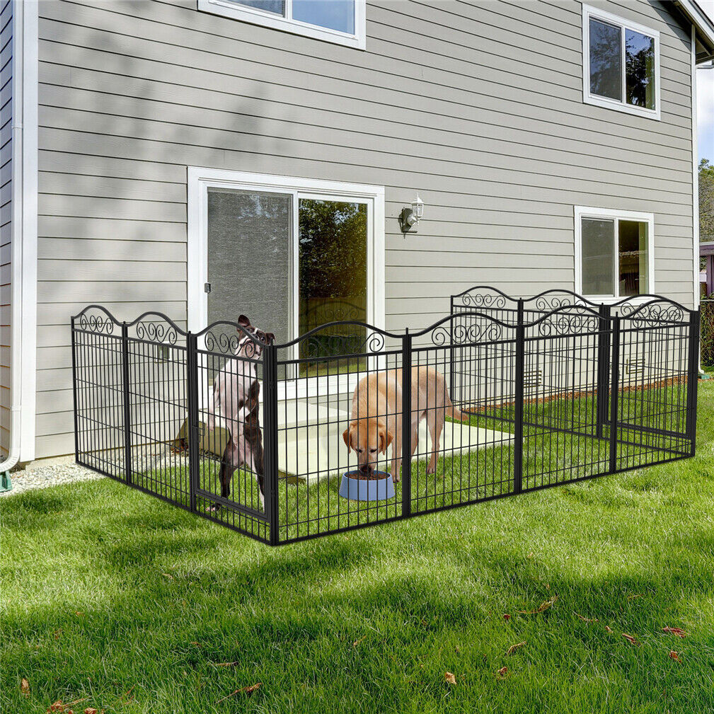 Pet HD Metal Indoor/Outdoor Fence/Kennel/Crate, W/Door