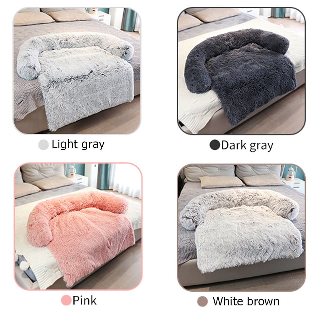 LG Pet Bed for Sofa/Floor/Vehicle, Plush, & Washable - mypreciousfurbabies