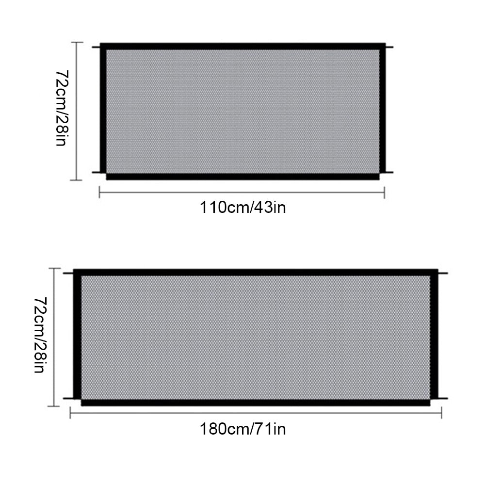 Pet Mesh Gate/Fence, Safe for Children Also, Easy Use and Installation